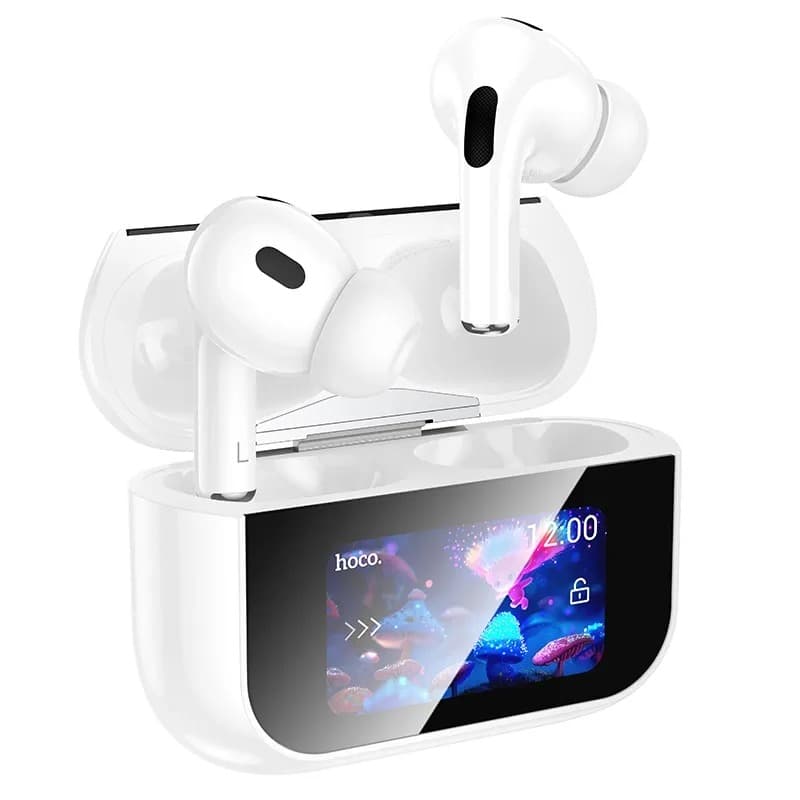 Hoco EW79 Bright ANC Touch Screen Bluetooth Earbuds – White alt