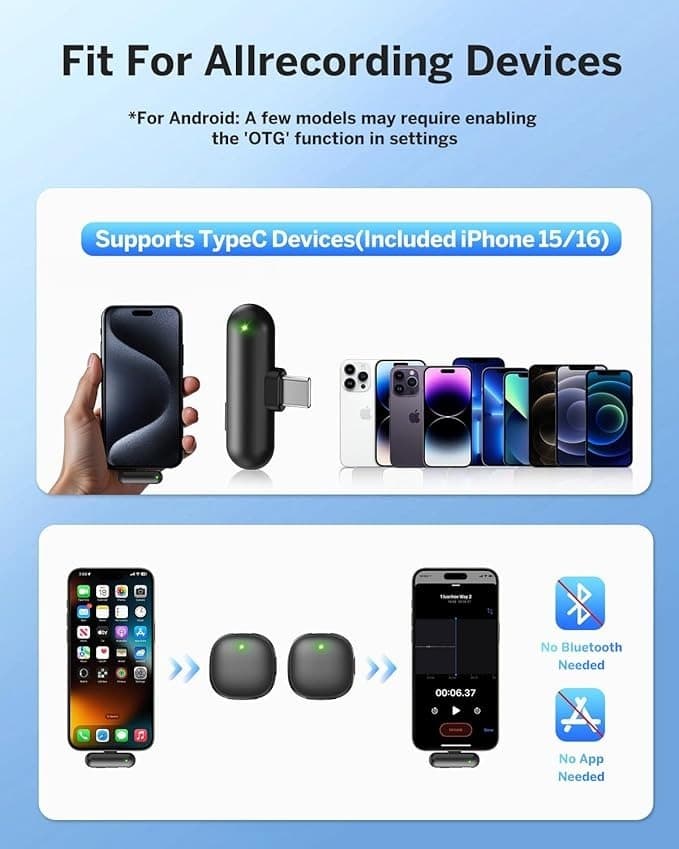 WEWAHIVER V36 AI-NR Wireless Microphone alt