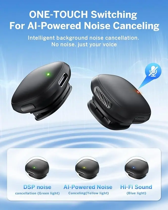 WEWAHIVER V36 AI-NR Wireless Microphone alt