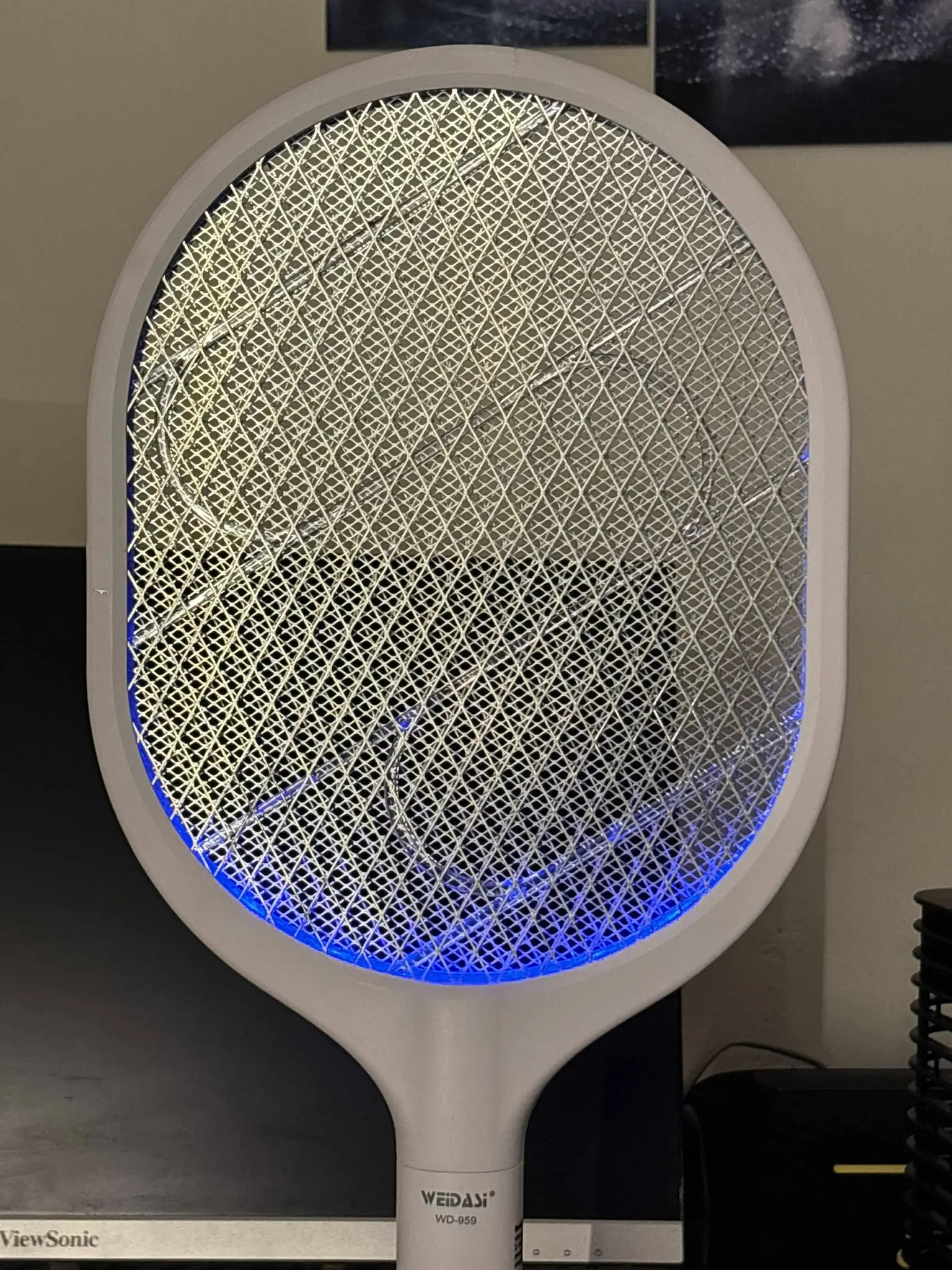 Weidasi Rechargeable Mosquito And Insect Killer Bat With Lure Light Option - WD-959 alt